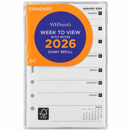 Whsmith 2026 week view - week, to