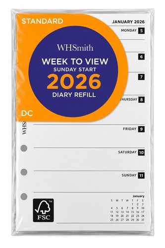Whsmith 2026 week view - whsmith, to
