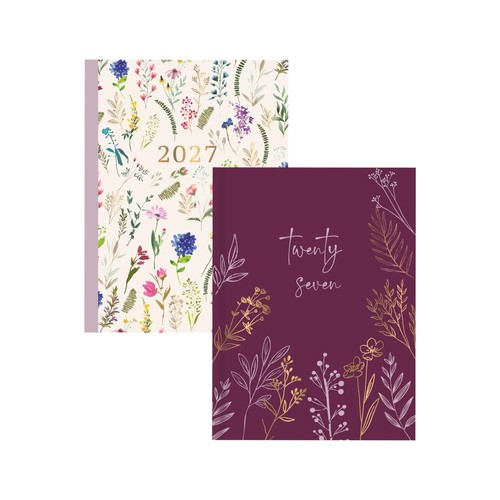 2027 diary week - diary, a5