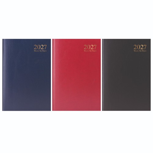 2027 diary week - a4,