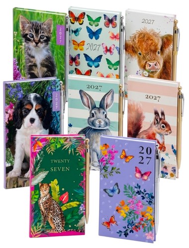 2027 slim diary week view - slim, to