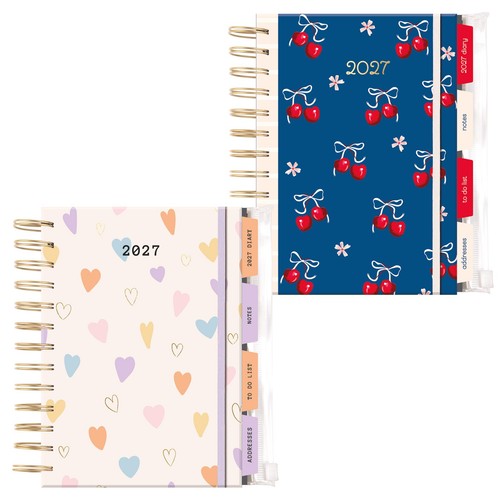 2027 week view diary - week, to