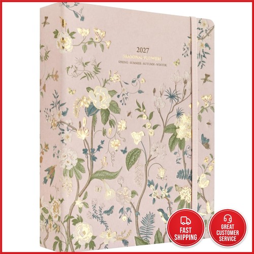 Elegant floral academic diary - floral,