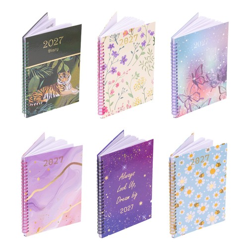 2027 week view diary - 2027, to