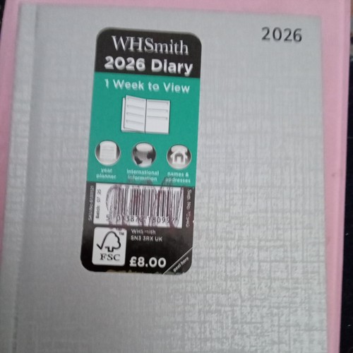 Whsmith 2026 diary week - diary, 1