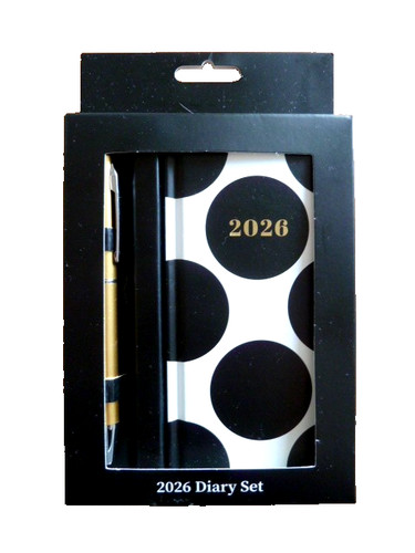Black white spotted - black,