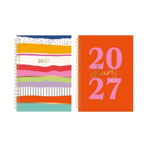 2027 week view diary - a5, to