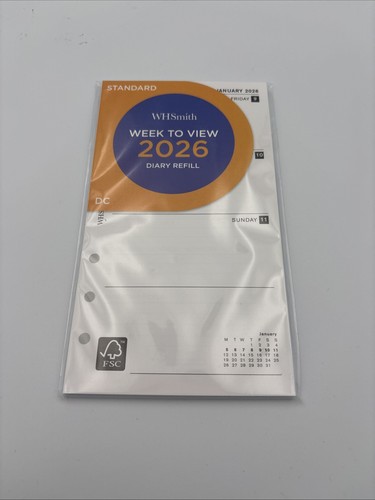 Whsmith week view 2026 - week,