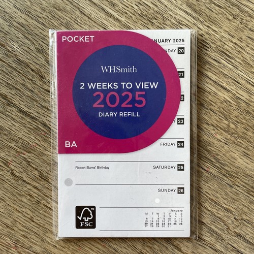 Whsmith 2025 weeks view - whsmith, to