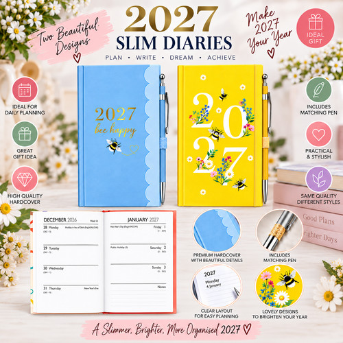 2027 slim week view - 2027, full