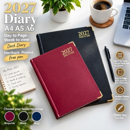 2027 diary day - a5, to
