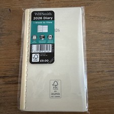 2026 WHSmith Slim Cream Diary