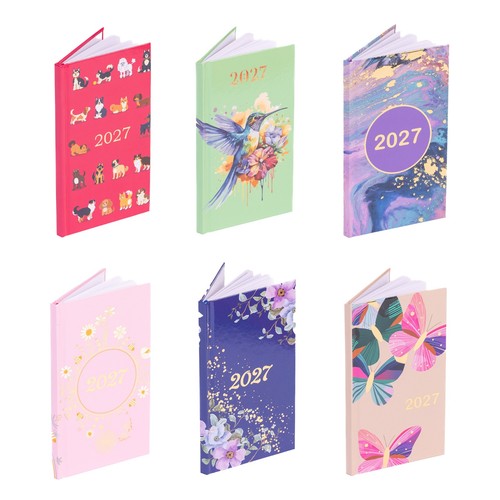 2027 diary slim size week - diary, to