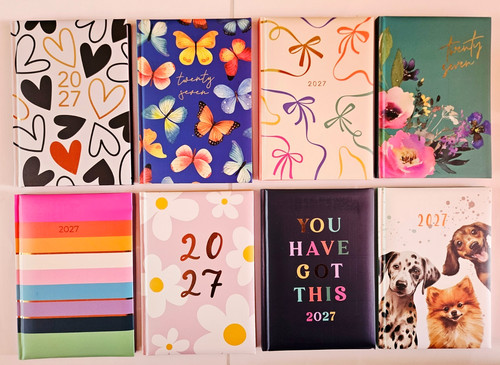 2027 diary week view - a5, to